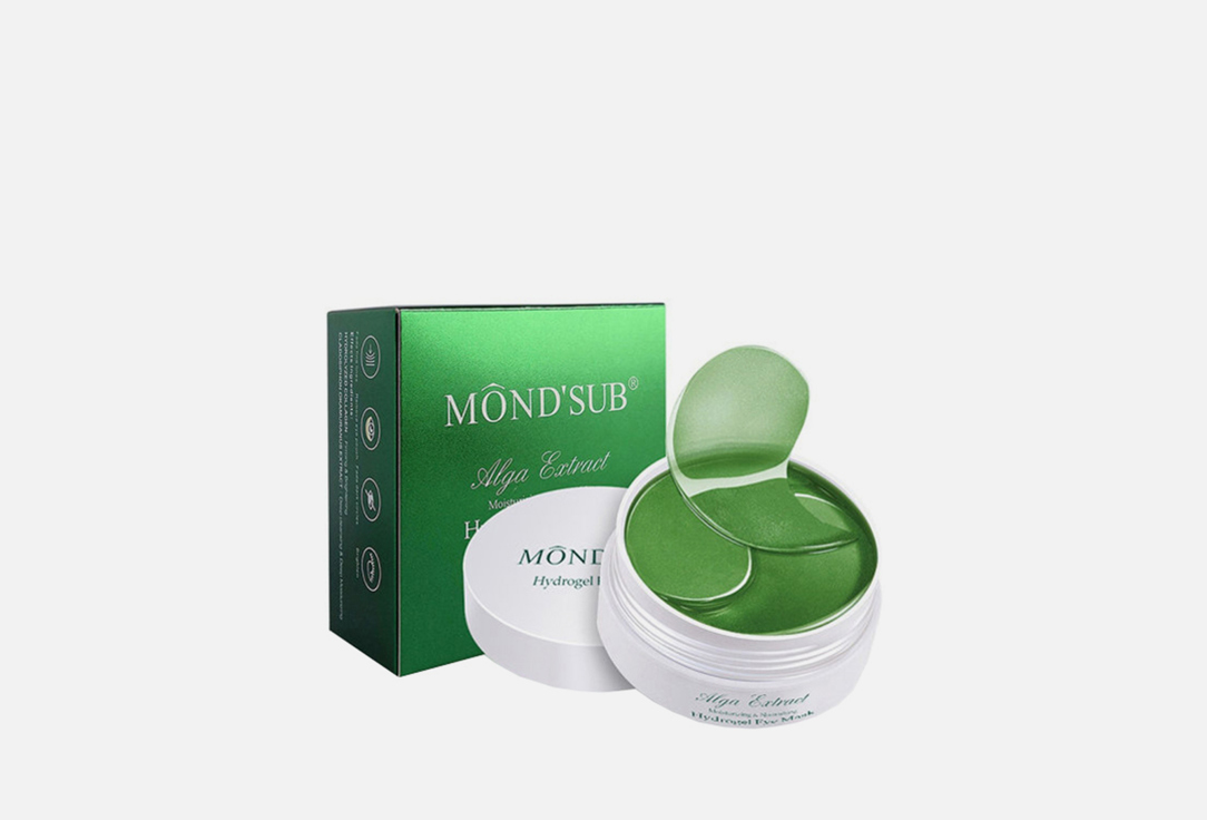 цена Патчи для глаз MONDSUB Hydro Gel Eye Mask(GREEN) 60 шт