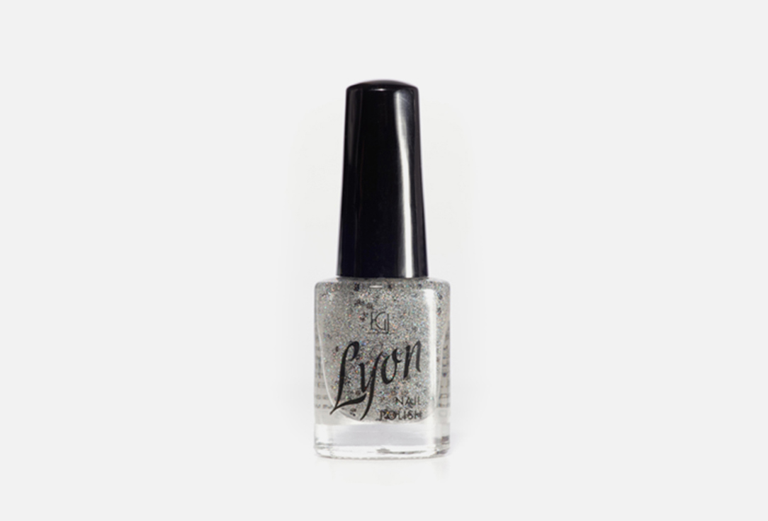 Лак для ногтей Lyon Nail Polish 56 Silver-black sequins