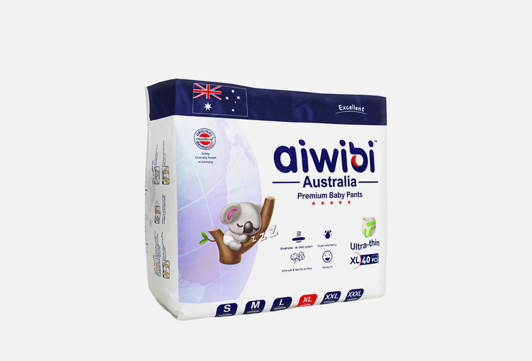 Изображение товара Трусики-подгузники Aiwibi Australia Premium XL 12-17 кг безопасные и мягкие