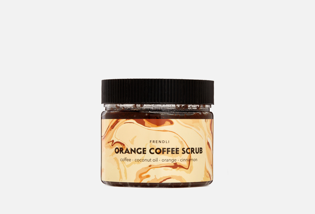 цена Скраб для тела с апельсином натуральный антицеллюлитный FRENDLI Orange Coffee Body Scrub 300 мл