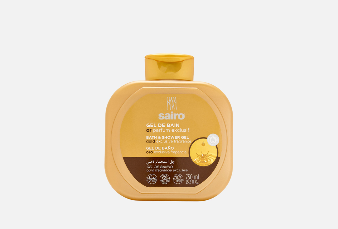 Гель для душа SAIRO GOLD EXCLUSIVE FRAGRANCE 750 мл