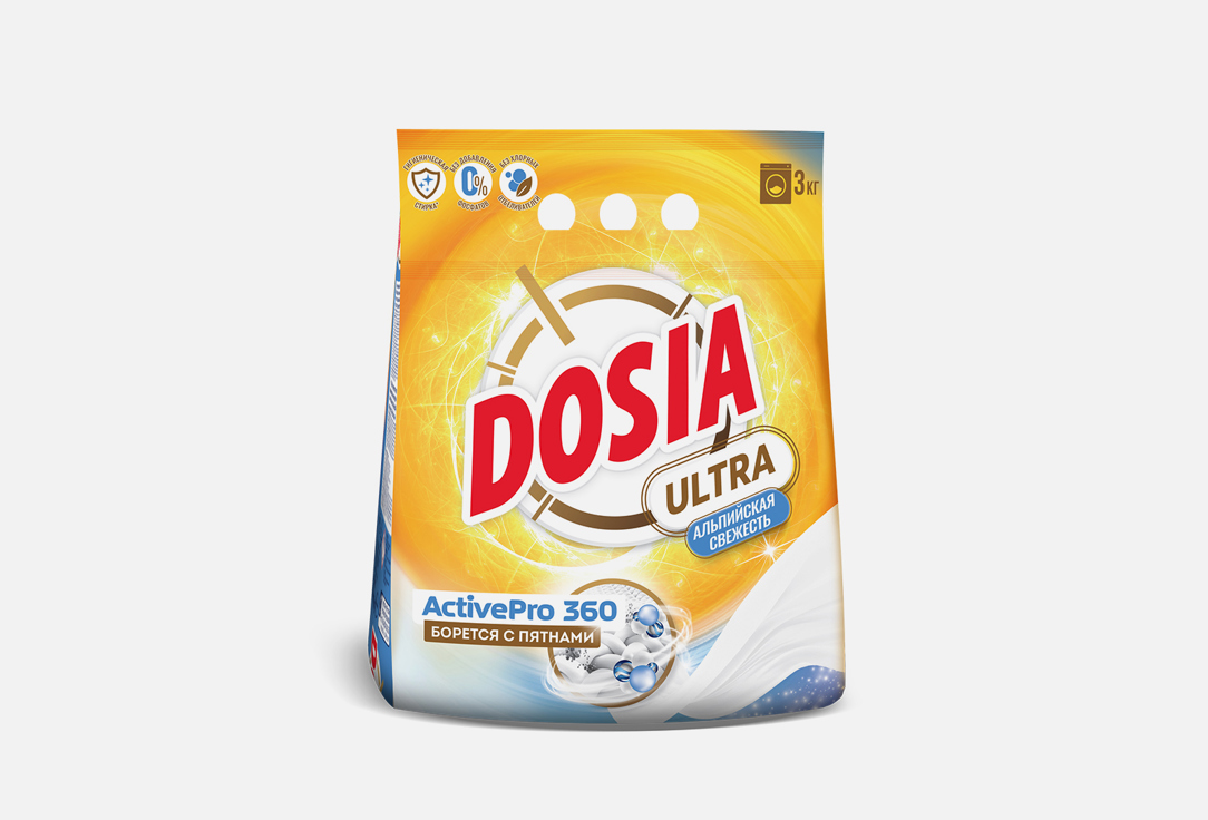 Стиральный порошок DOSIA Ultra Альпийская Свежесть 3000 мл стиральный порошок dosia color автомат 400 г