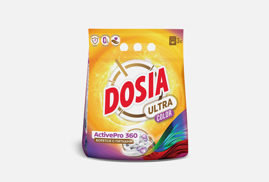 Стиральный порошок DOSIA ULTRA COLOR 3000 мл стиральный порошок dosia optima color для цветного белья автомат 6 кг