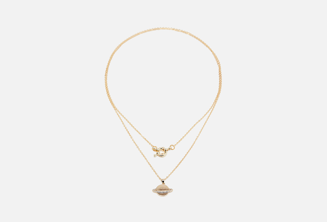Колье HOLLY JUNE Gold Saturn Necklace 1 шт holly june колье rhodonite love necklace