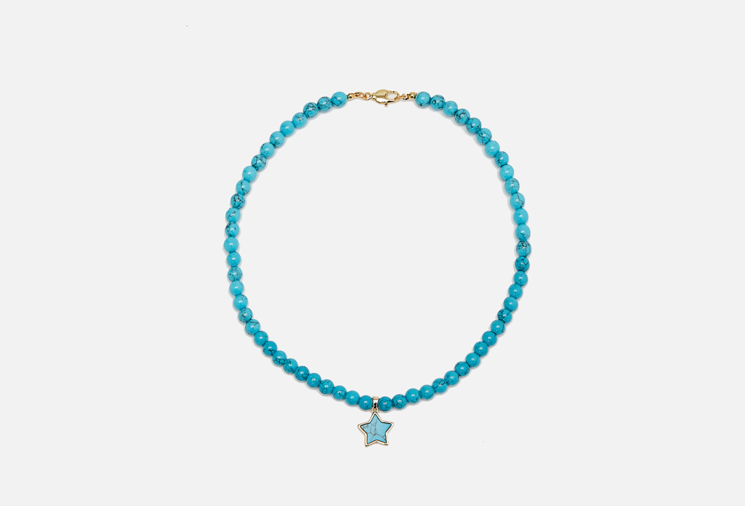 Колье HOLLY JUNE Turquoise Star Necklace 1 шт колье holly june moon smile necklace