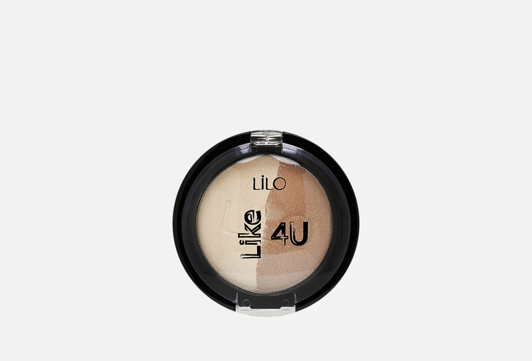 

Тени для век компактные LILO, Бронза, LIKE 4U 3.4 г