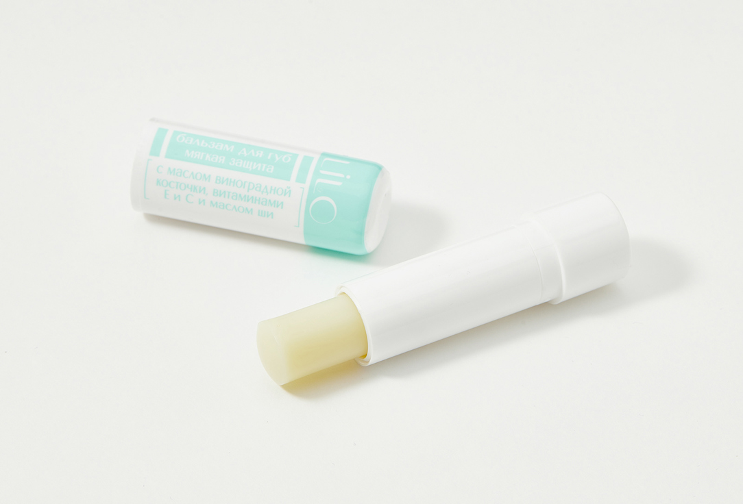 Бальзам для губ мягкая защита LiLo Grape seed oil, vitamins E and C and shea butter 