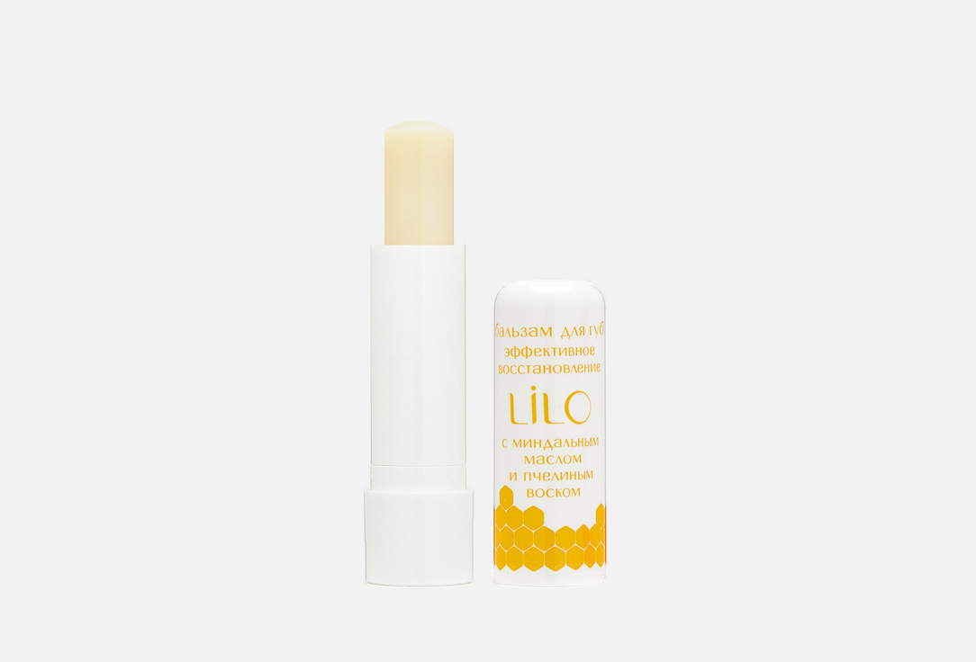 Бальзам для губ эффективное восстановление LiLo Almond oil and bee oil 