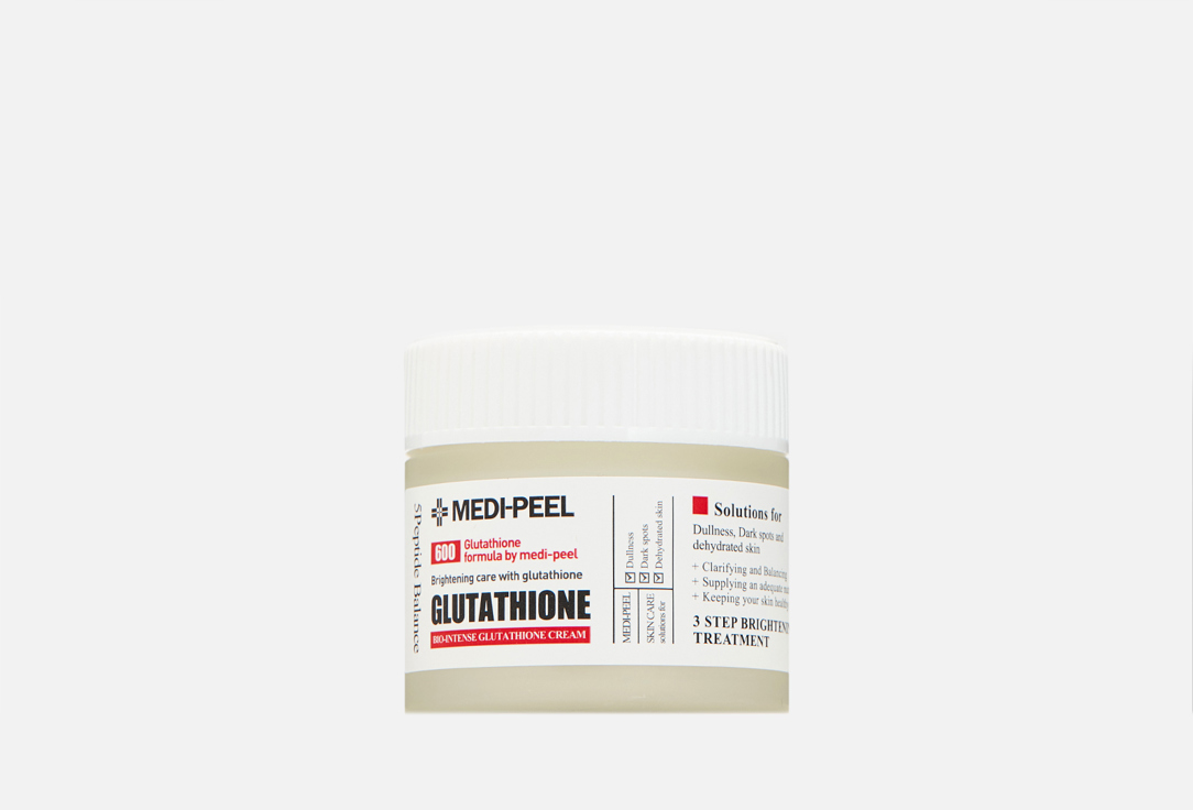 Крем против пигментации с глутатионом MEDI PEEL Bio Intense Glutathione White Cream 50 мл солнцезащитный крем для лица medi peel солнцезащитный крем с витаминами и глутатионом