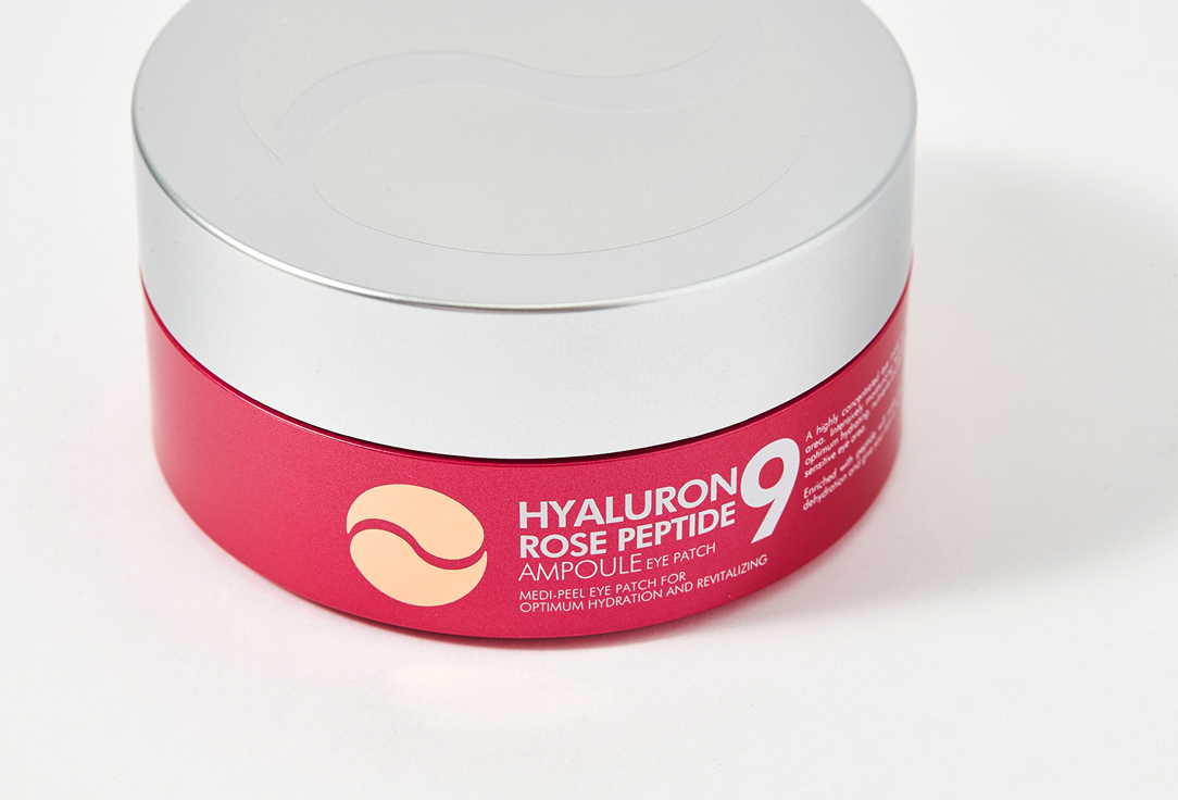 Патчи с пептидами и болгарской розой MEDI PEEL Peptide 9 Hyaluron Rose Ampoule Eye Patch  