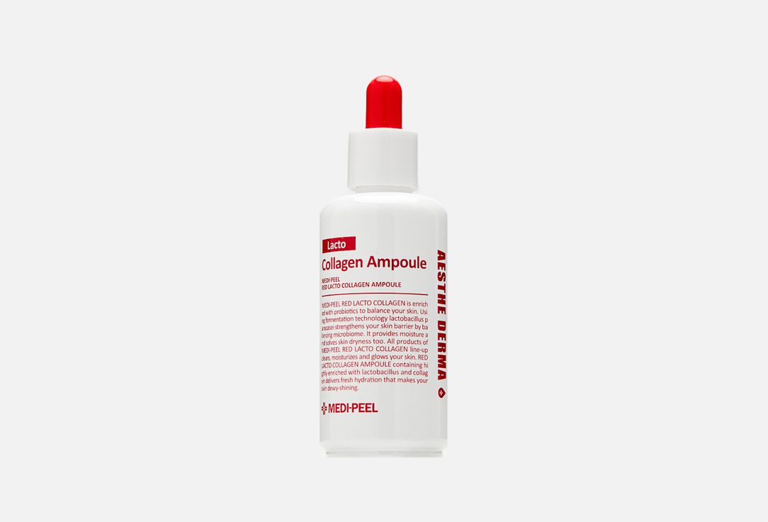 цена Ампульная сыворотка с коллагеном и лактобактериями MEDI PEEL Red Lacto Collagen Ampoule 70 мл