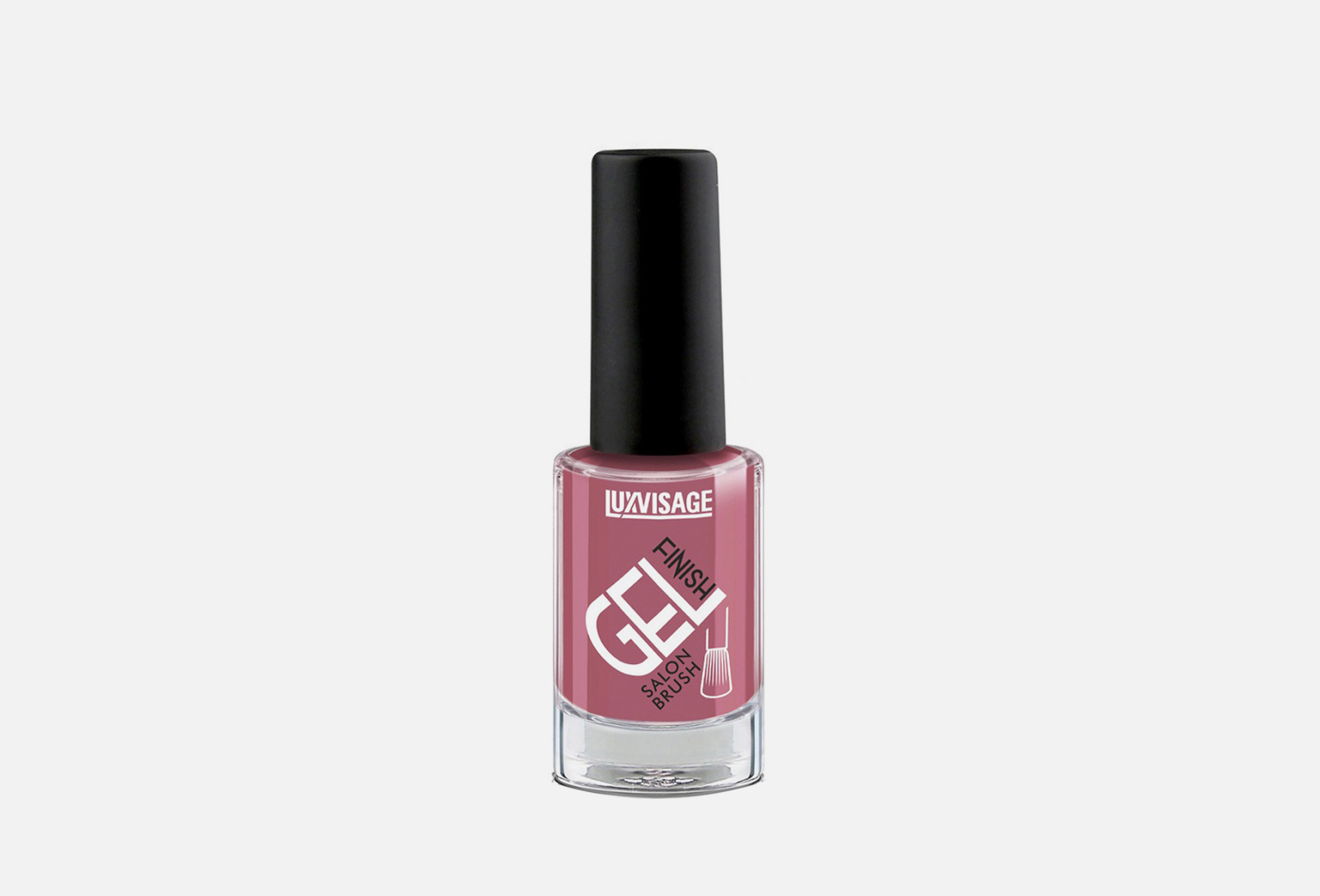 LUXVISAGE Лак для ногтей GEL finish 15, Темно-розовый finish 9 г ...