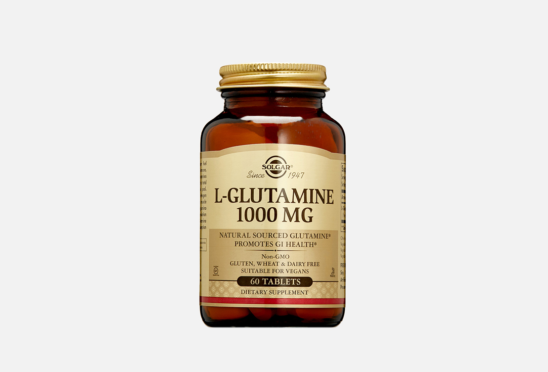 БАД для улучшения памяти и внимания SOLGAR L-Glutamin 1000 mg в таблетках 60 шт солгар l глутамин таб 1000мг 60