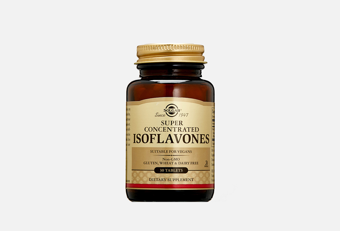 БАД для женского здоровья SOLGAR Super Concentrated Isoflavones в таблетках 30 шт биологически активная добавка solgar super concentrated isoflavones 30
