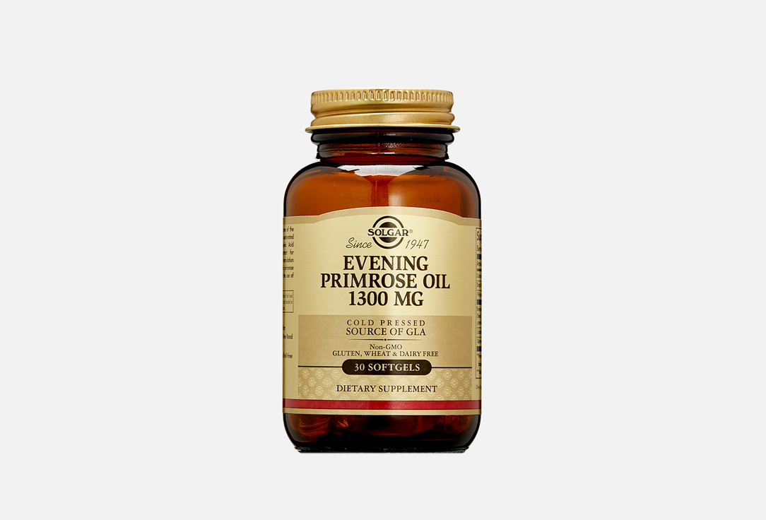 Масло примулы вечерней SOLGAR Evening Primrose Oil 1300 mg 30 шт омега 6 jarrow formulas evening primrose 1300 mg из масла примулы вечерней 60 шт
