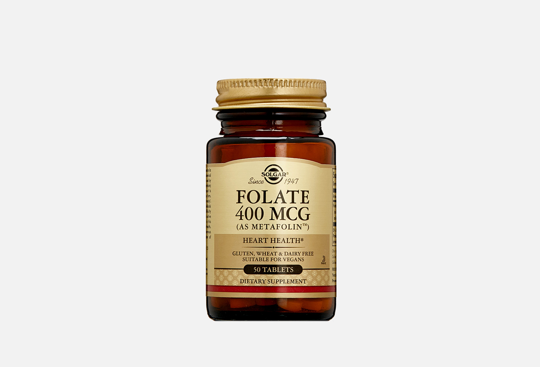 Фолиевая кислота Solgar Folate 400 mcg (as Metafoline) 