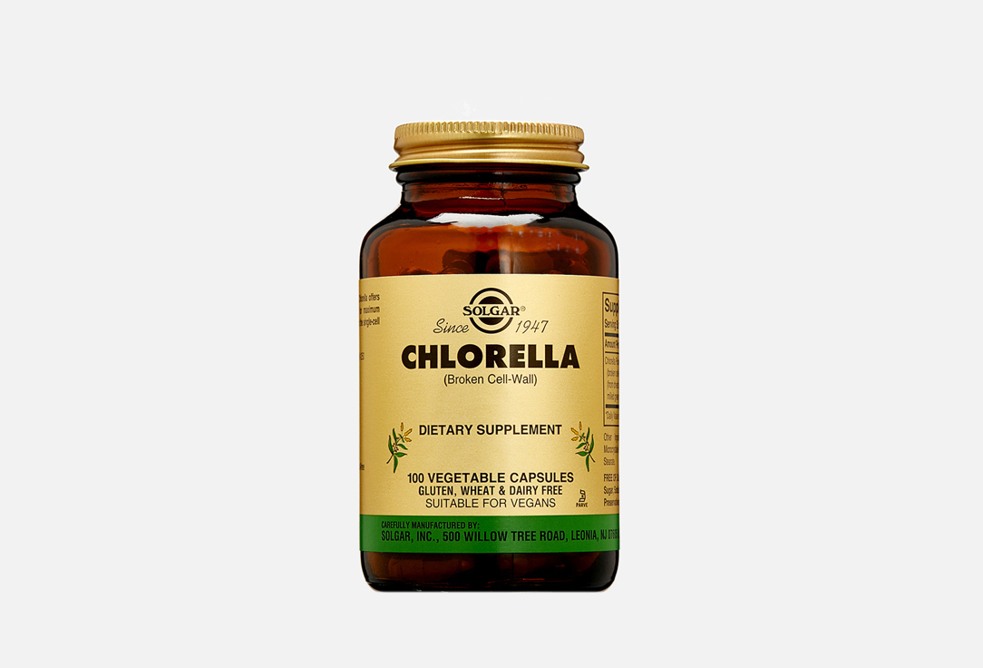 

Хлорелла SOLGAR, Chlorella 520 мг в капсулах 100 шт