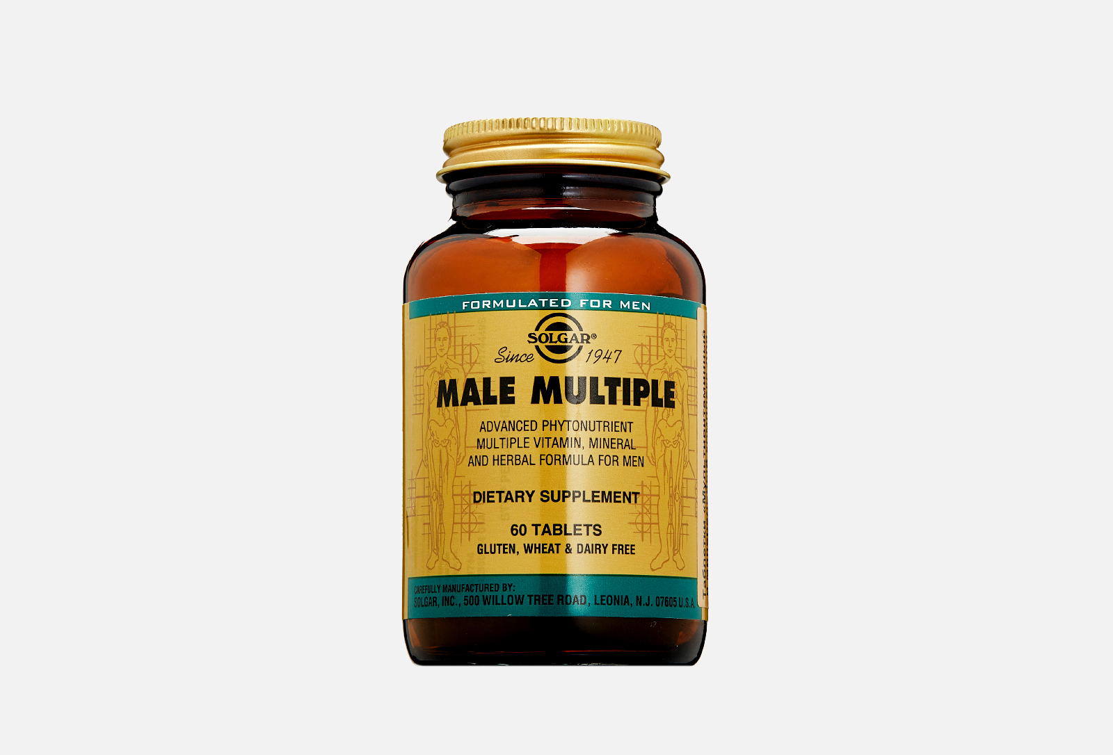 Solgar БАД для мужского здоровья Male Multiple витамины А, С, D3 .
