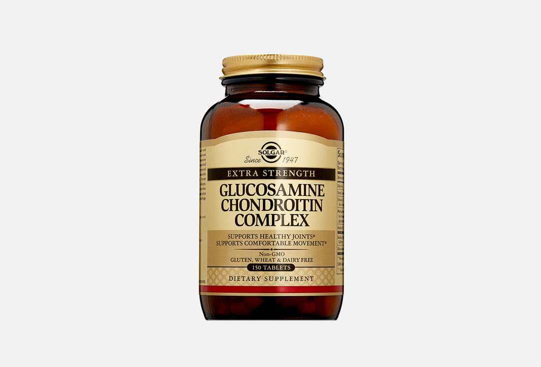глюкозамин хондроитин плюс солгар glucosamine chondroitin complex solgar 75 таблеток БАД для здоровья суставов SOLGAR Глюкозаминсульфат, сульфат натрия хондроитина в таблетках 150 шт