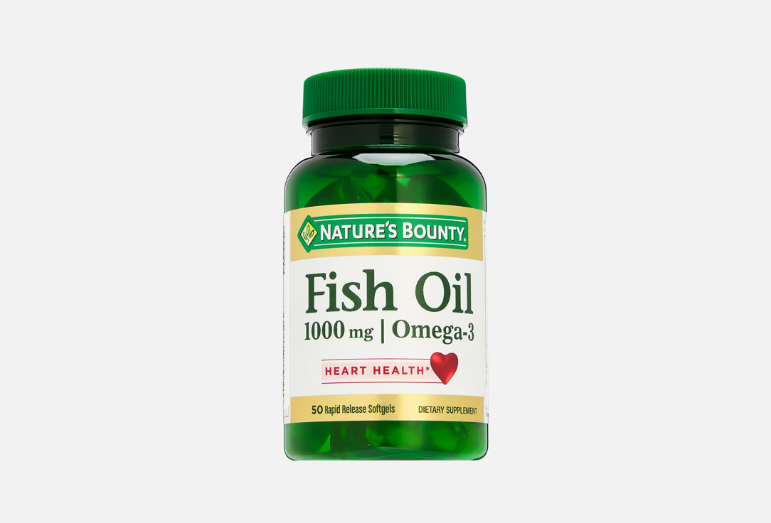 Изображение товара омега-3 Nature’s Bounty fish oil 1000 мг в капсулах