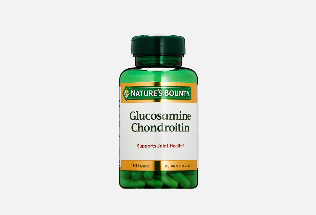 БАД для суставов и связок NATURE’S BOUNTY Хондроитин, глюкозамин в капсулах 110 шт биологически активная добавка в капсулах глюкозамин хондроитин nature’s bounty glucosamine chondroitin 110 шт