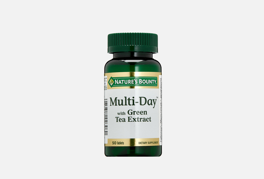цена Комплекс витаминов и минералов NATURE’S BOUNTY Multi-day с экстрактом зеленого чая 50 шт