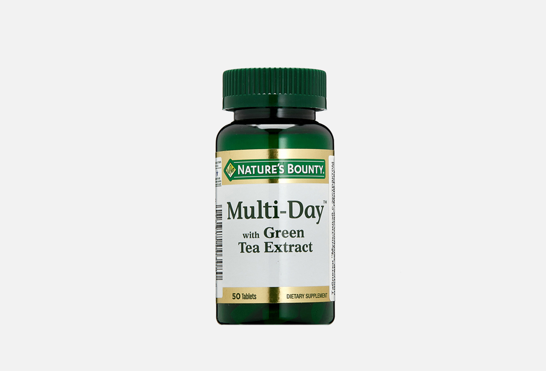 нэйчес баунти мультидэй с экстрактом зеленого чая таб 50 Комплекс витаминов и минералов NATURE’S BOUNTY Multi-day с экстрактом зеленого чая 50 шт