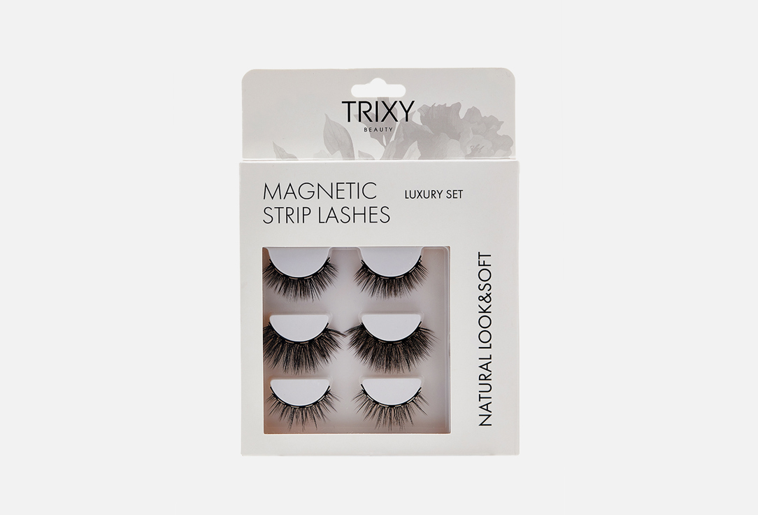 пинцет щипцы для накладных ресниц trixy beauty eyelash tweezers 1 Сет магнитных ресниц TRIXY BEAUTY Magnetic Set 808 6 шт