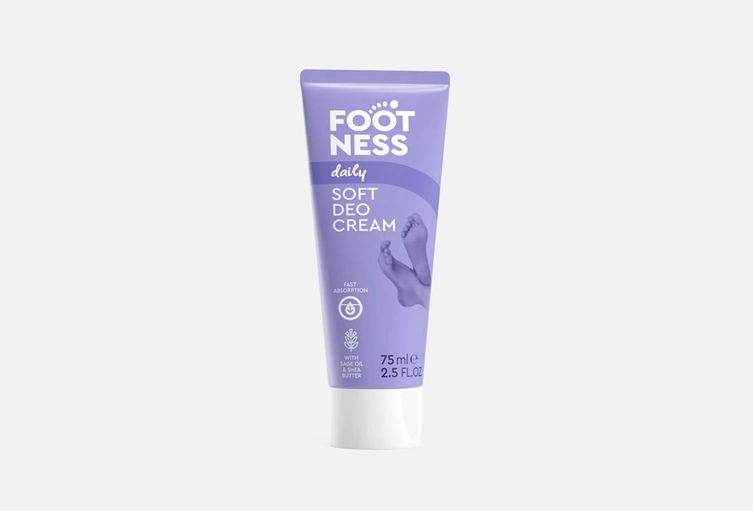 Смягчающий Део-крем для ног 3 в 1 FOOTNESS Soft deo cream 