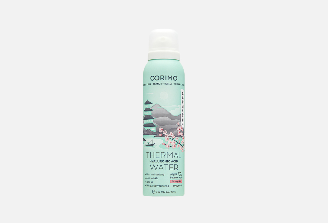 цена Термальная вода для лица CORIMO Hyaluronic acid 150 мл