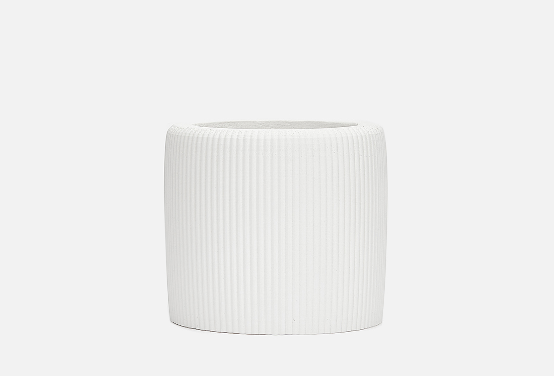 Изображение товара Кашпо для суккулентов Villermo ПРОВАНС гипс белое цилиндрическое