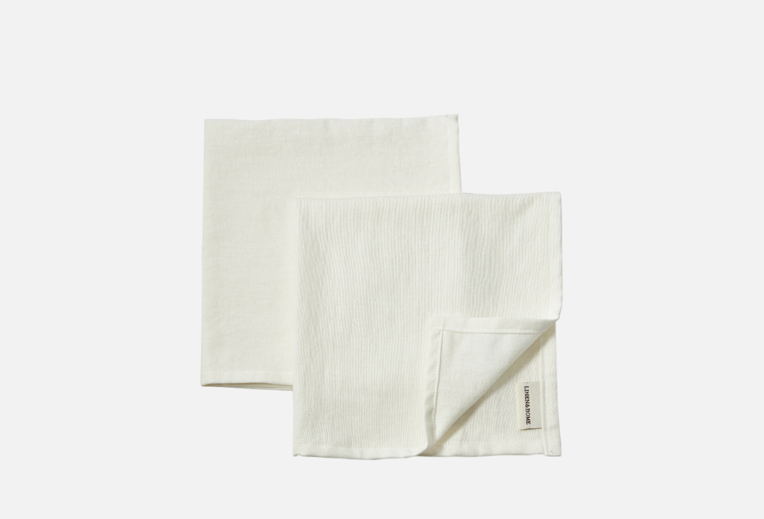 

Салфетки льняные LINEN&HOME, Белый, Белый 2 шт