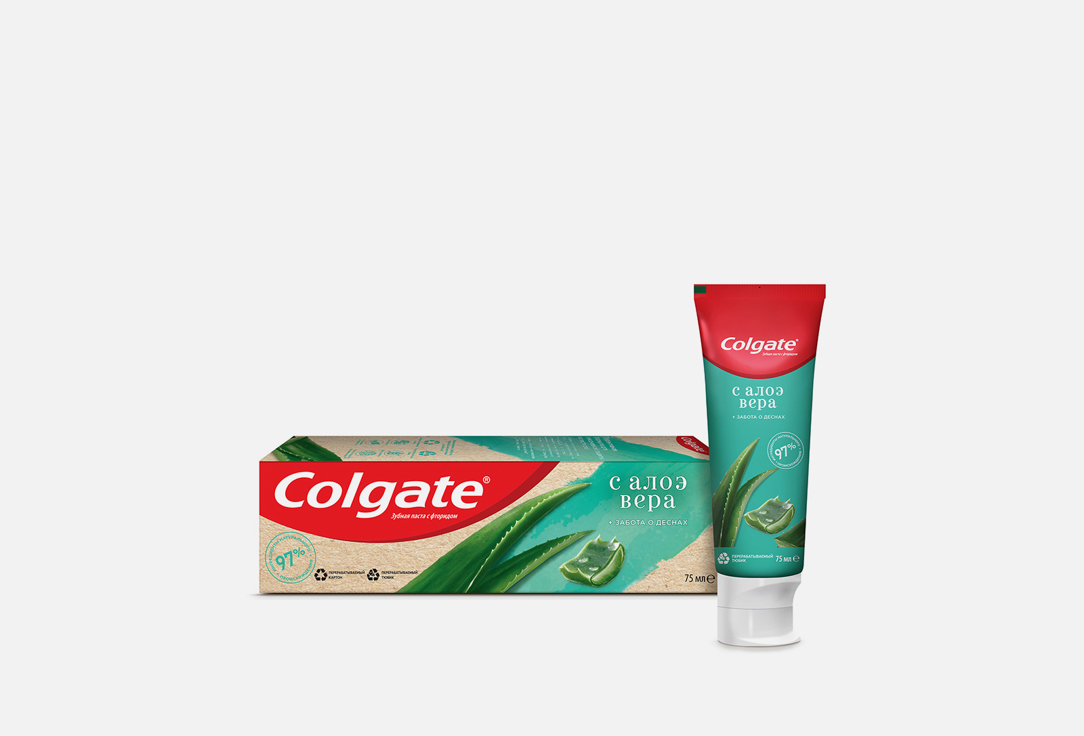 Зубная паста COLGATE Natural Line SKU Aloe 1 шт colgate toothpaste natural extracts lemon oil 75 ml