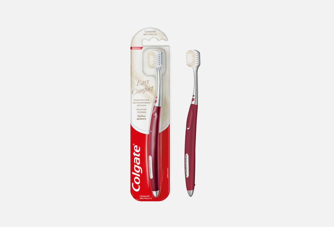 цена Зубная щетка средней жесткости COLGATE Easy Comfort 1 шт