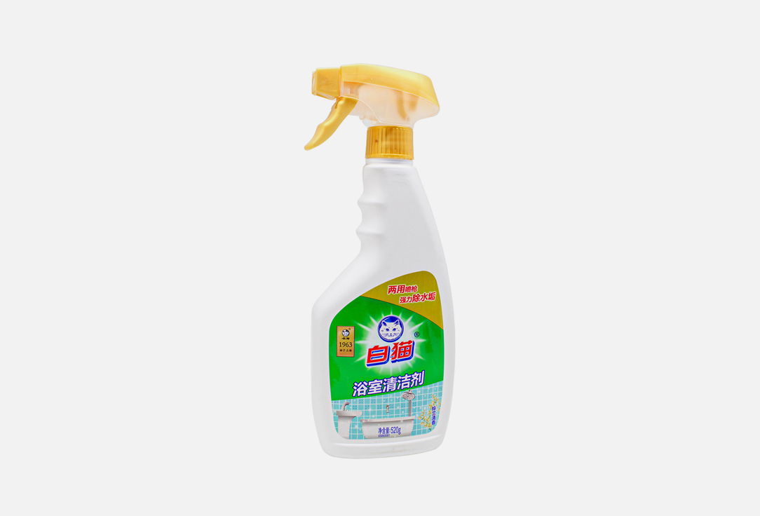 

Средство для чистки ванных комнат BAIMAO, Whitecat Bathroom Cleaner 520 мл