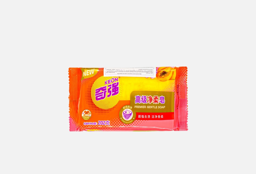 

Мыло хозяйственное для стирки KEON, Soften & Clean 202 г