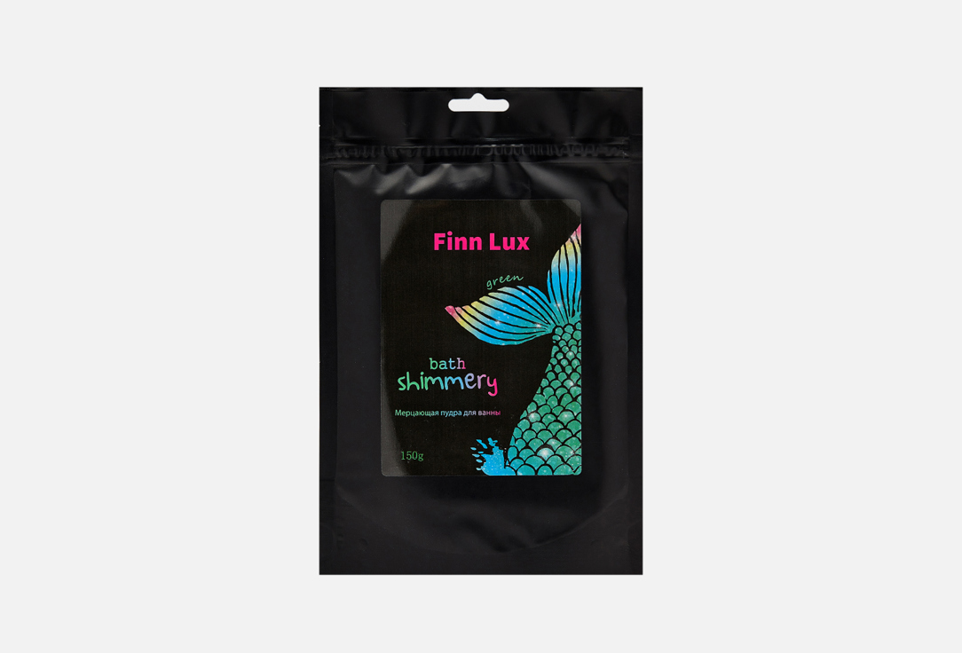 

Шиммер-мерцающая соль для ванны FINN LUX, Green 150 г