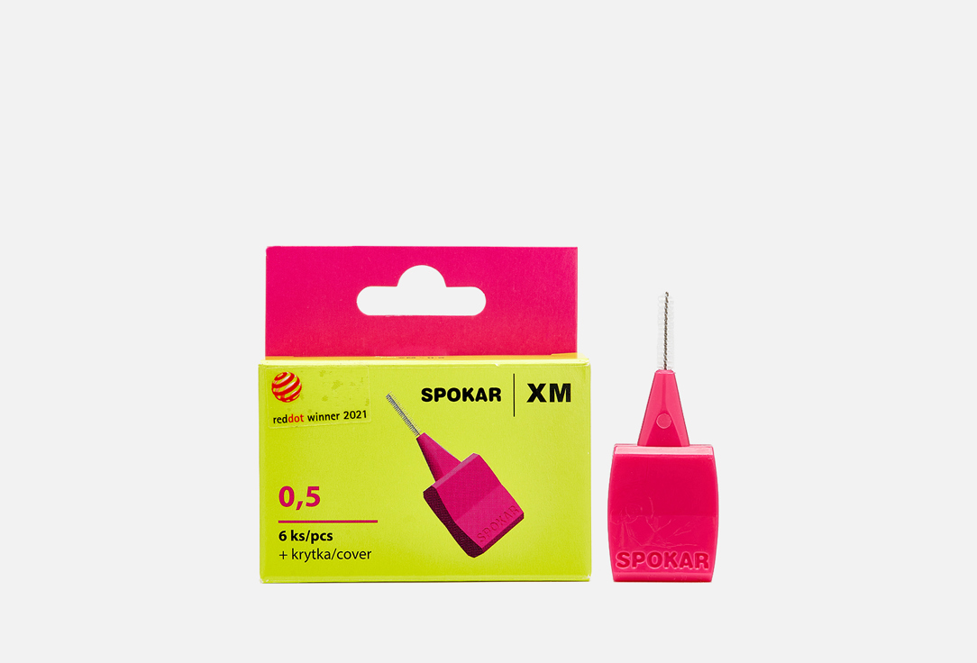 цена Интердентальный цилиндрический ершик SPOKAR Interdental brushes XM 6 шт