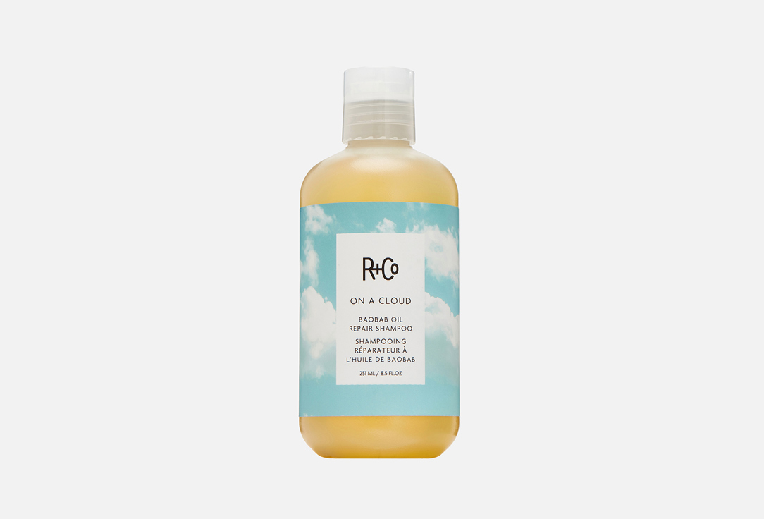 Восстанавливающий шампунь для волос R+CO On a Cloud 251 мл r co on a cloud baobab oil repair shampoo шампунь для восстановления волос на облаке 251 мл