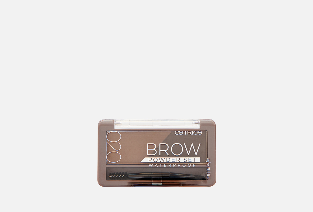 Водостойкая пудра для бровей в наборе Catrice Brow Powder Set Waterproof Ash Brown, 020