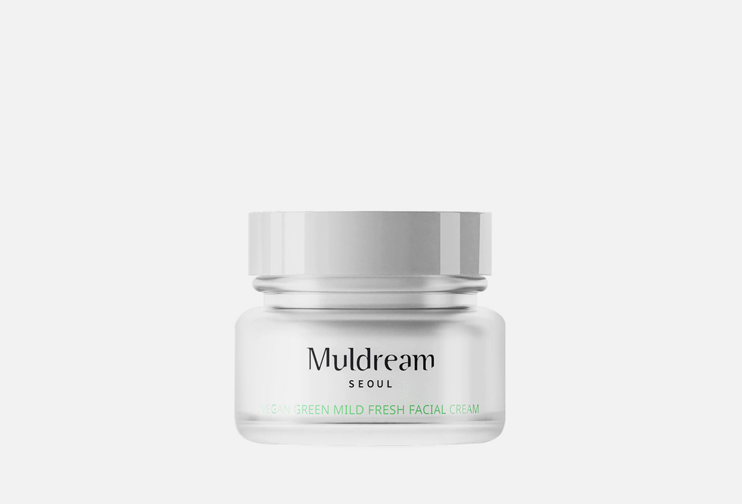 Питательный крем для лица  Muldream Vegan Green Mild Fresh Facial Cream 