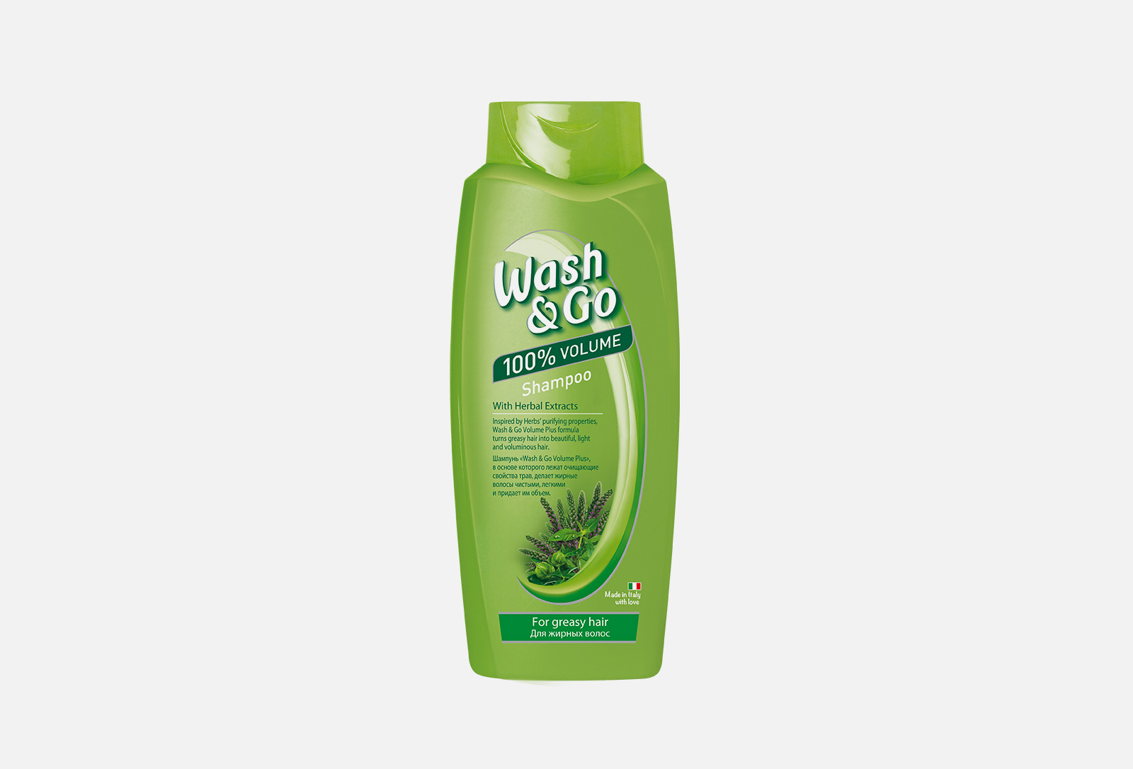 Wash & Go Шампунь с экстрактом трав для жирных волос HERBS CARCAU 250 ...
