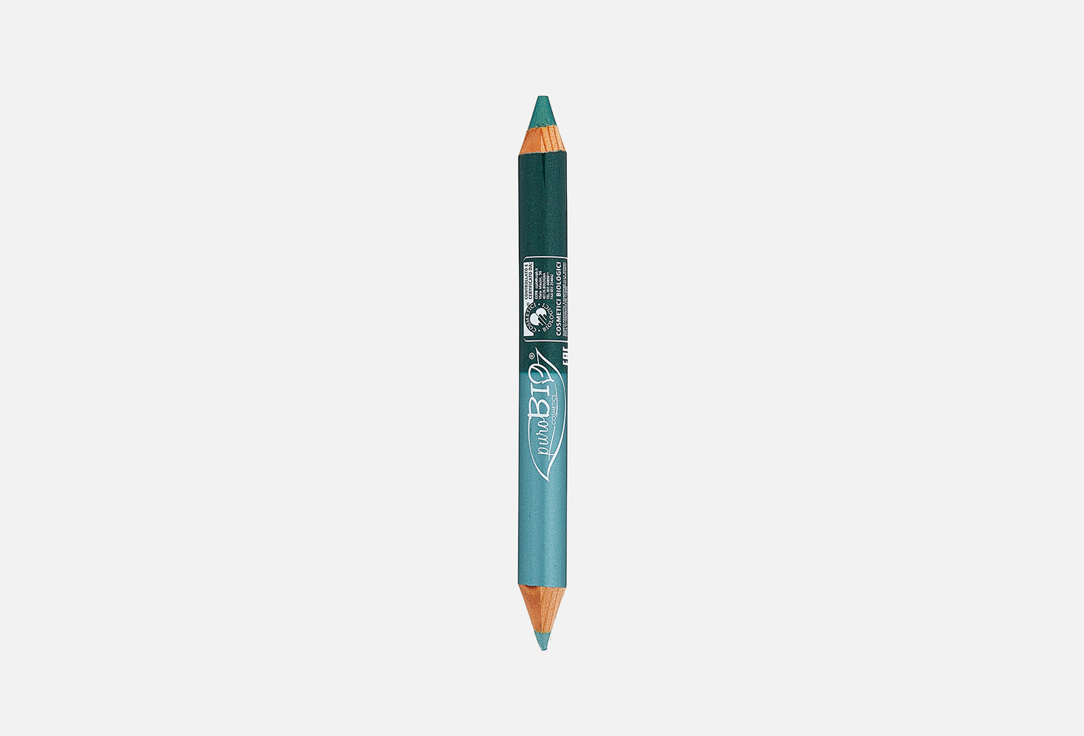 Двойной карандаш PuroBio Cosmetics Kingsize DUO Pencil 02N сине-зеленый/изумрудно-зеленый