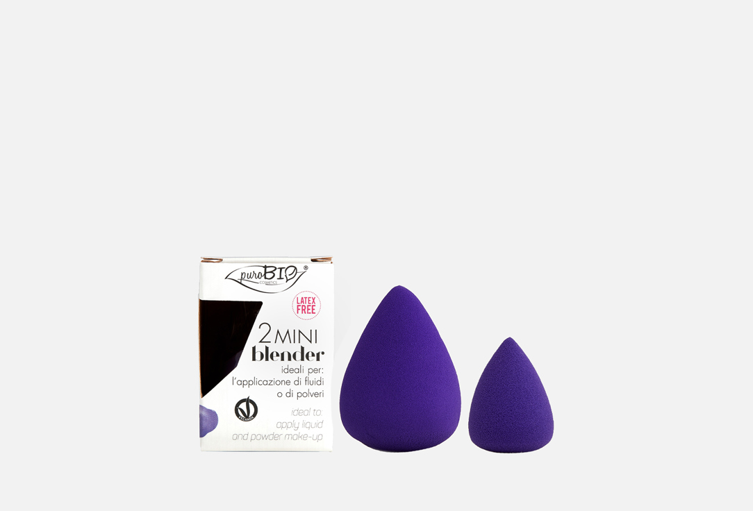 

Комплект из двух спонжей (маленький и средний) PUROBIO COSMETICS, Mini Blender 2 шт