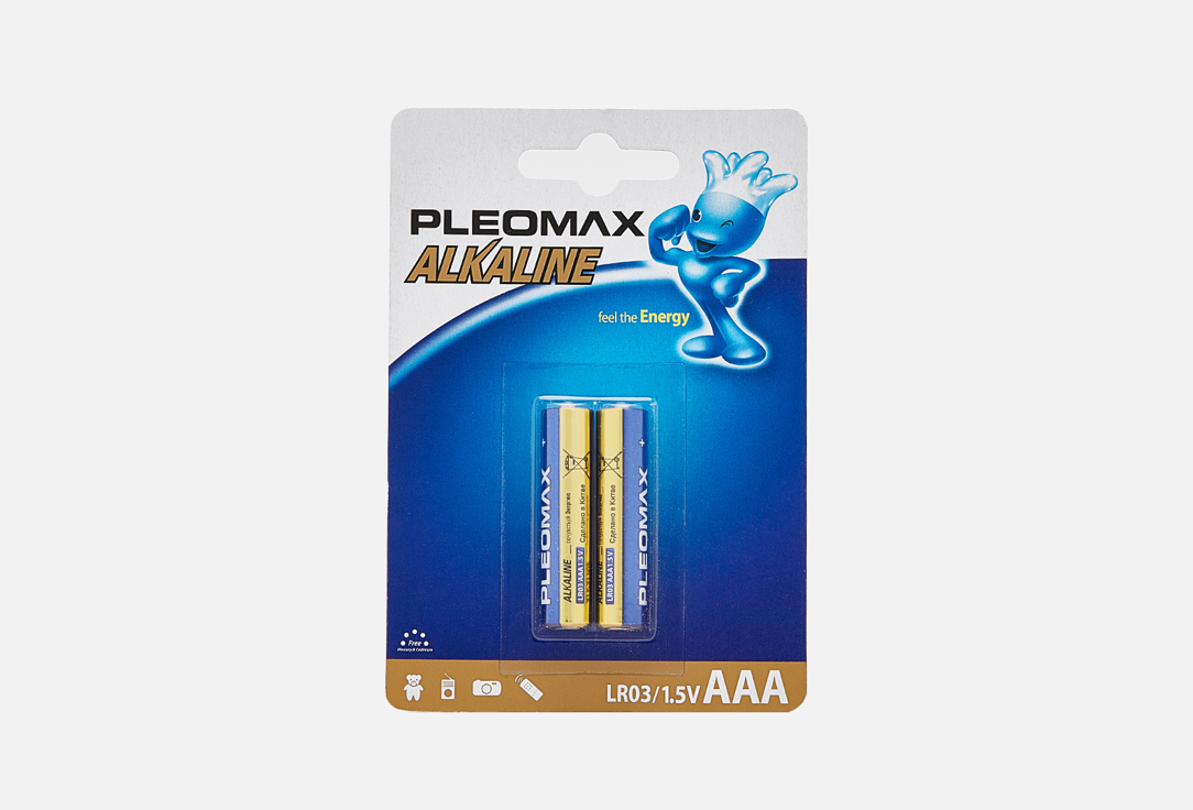 Батарейка Pleomax LR03-2BL 