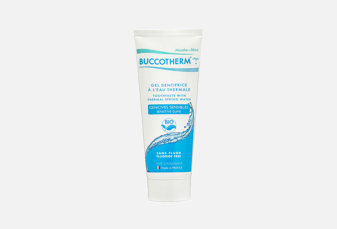 зубная паста BUCCOTHERM Sensitive Gel Fluoride-Free 1 шт зубная паста отбеливание и уход с термальной водой buccotherm 75мл