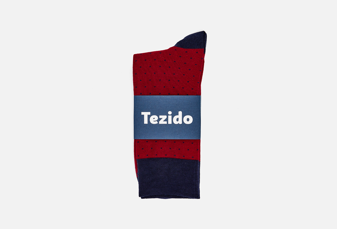 Носки Tezido красный, черный 