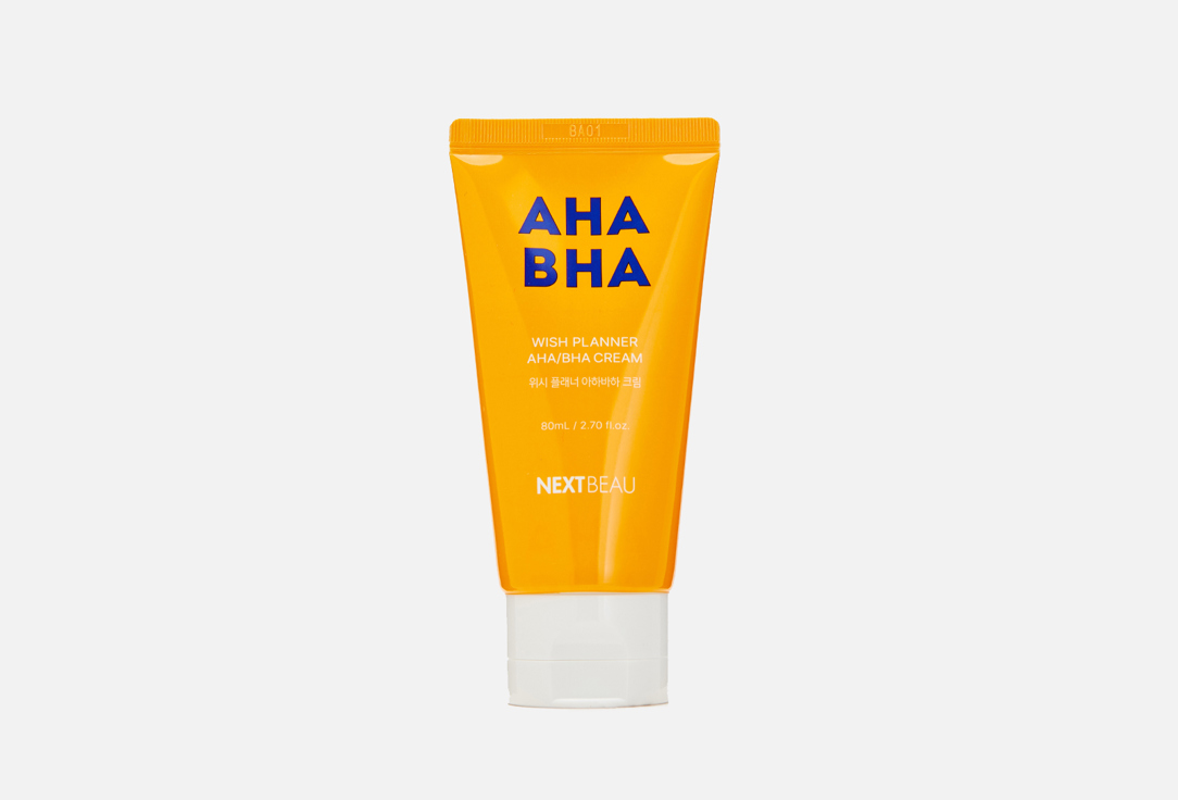 Крем с AHA/BHA кислотами для проблемной кожи NEXTBEAU Wish Planner AHA/BHA Cream  