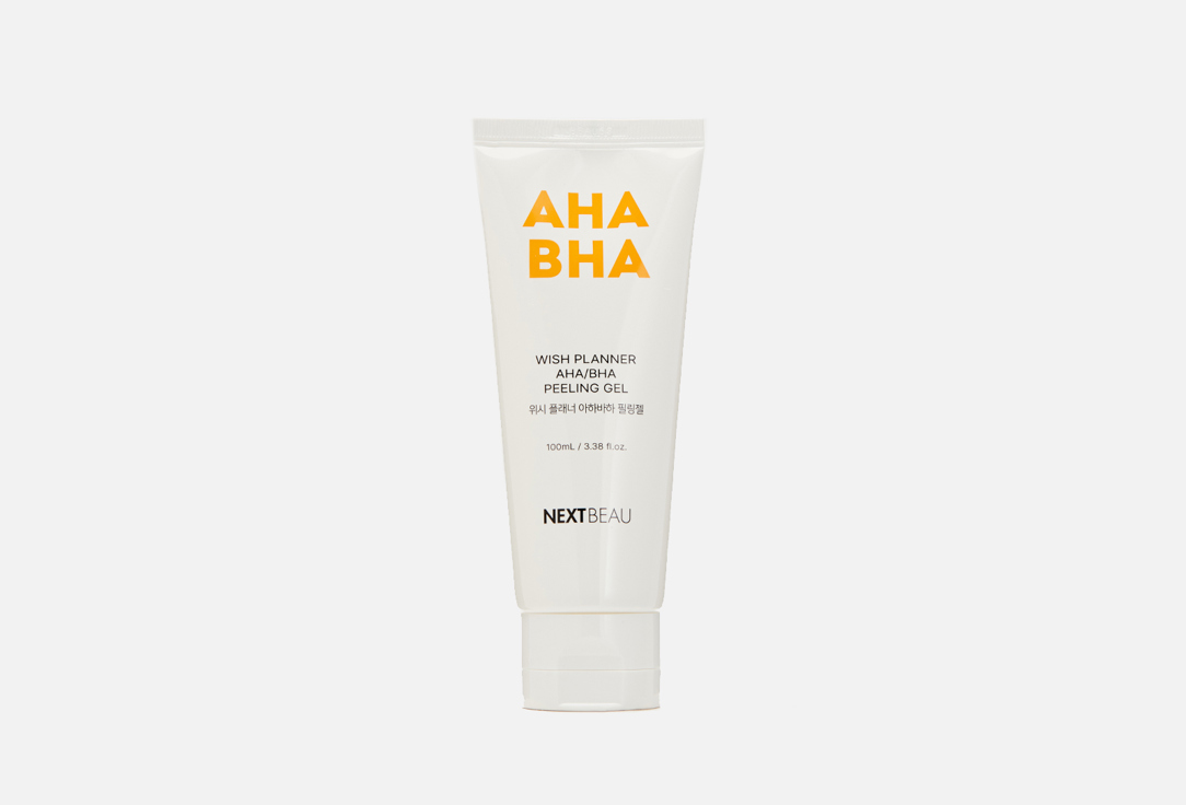 Отшелушивающий пилинг-гель с AHA/BHA кислотами для проблемной кожи NEXTBEAU Wish Planner AHA/BHA Peeling Gel 
