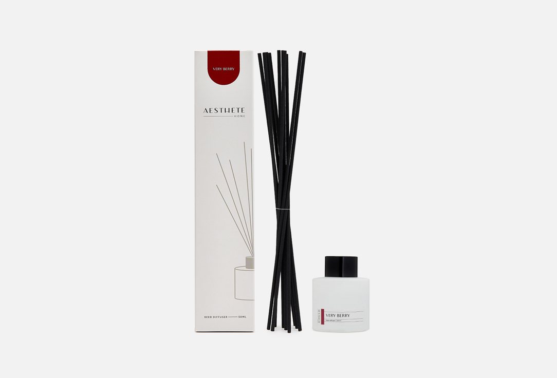 Изображение товара Ароматический диффузор AESTHETE home Very Berry 50 мл с палочками для интерьера